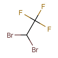 1,1-DIBROMO-2,2,2-TRIFLUOROETHANE (CAS: 354-30-3) - Chemical Structure and Molecular Formula 