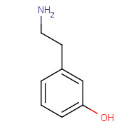 2-(3-HYDROXYPHENYL)ETHYLAMINE (CAS: 588-05-6) - Chemical Structure and Molecular Formula 