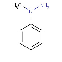 1-Methyl-1-phenylhydrazine (CAS: 618-40-6) - Chemical Structure and Molecular Formula 