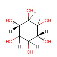 D-(+)-CHIRO-INOSITOL (CAS: 643-12-9) - Chemical Structure and Molecular Formula 