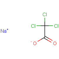 SODIUM TRICHLOROACETATE (CAS: 650-51-1) - Chemical Structure and Molecular Formula 