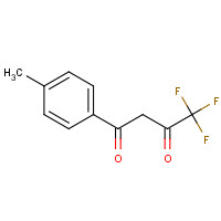 l-(4-Methylphenyl)-4,4,4-trifluorobutane-1,3-dione (CAS: 720-94-5) - Chemical Structure and Molecular Formula 