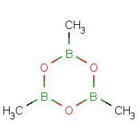 Trimethylboroxine (CAS: 823-96-1) - Chemical Structure and Molecular Formula 