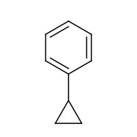 CYCLOPROPYLBENZENE (CAS: 873-49-4) - Chemical Structure and Molecular Formula 