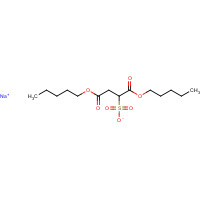 SODIUM DIAMYL SULFOSUCCINATE (CAS: 922-80-5) - Chemical Structure and Molecular Formula 