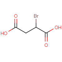 BROMOSUCCINIC ACID (CAS: 923-06-8) - Chemical Structure and Molecular Formula 