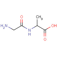 GLYCYL-DL-ALANINE (CAS: 926-77-2) - Chemical Structure and Molecular Formula 
