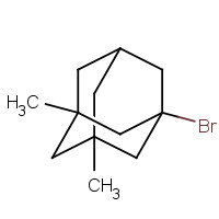 1-Bromo-3,5-dimethyladamantane (CAS: 941-37-7) - Chemical Structure and Molecular Formula 