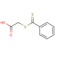 2-(Benzothioylthio)acetic acid (CAS: 942-91-6) - Chemical Structure and Molecular Formula 