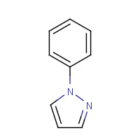 1-PHENYLPYRAZOLE (CAS: 1126-00-7) - Chemical Structure and Molecular Formula 