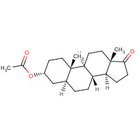 ANDROSTERONE ACETATE (CAS: 1164-95-0) - Chemical Structure and Molecular Formula 