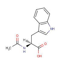 N-Acetyl-L-tryptophan (CAS: 1218-34-4) - Chemical Structure and Molecular Formula 