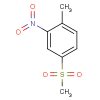 2-Nitro-4-methylsulfonyltoluene (CAS: 1671-49-4) - Chemical Structure and Molecular Formula 