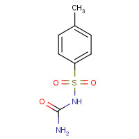 4-Methylphenylsulfonylurea (CAS: 1694-06-0) - Chemical Structure and Molecular Formula 
