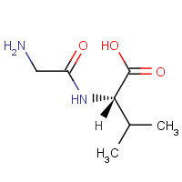 Glycyl-L-valine (CAS: 1963-21-9) - Chemical Structure and Molecular Formula 
