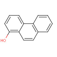 1-HYDROXY-PHENANTHRENE (CAS: 2433-56-9) - Chemical Structure and Molecular Formula 