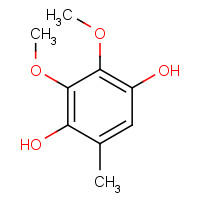 2,3-Dimethoxy-5-methyl-1,4-hydroquinone (CAS: 3066-90-8) - Chemical Structure and Molecular Formula 