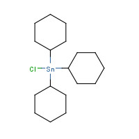 TRICYCLOHEXYLTIN CHLORIDE (CAS: 3091-32-5) - Chemical Structure and Molecular Formula 