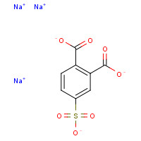 4-SULFOPHTHALIC ACID,TRISODIUM SALT (CAS: 3325-08-4) - Chemical Structure and Molecular Formula 