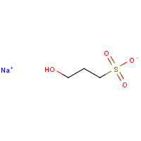 Sodium 3-hydroxypropane-1-sulphonate (CAS: 3542-44-7) - Chemical Structure and Molecular Formula 