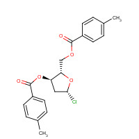 1-Chloro-3,5-di-O-toluoyl-2-deoxy-D-ribofuranose (CAS: 3601-89-6) - Chemical Structure and Molecular Formula 