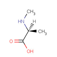N-Methyl-L-alanine chemical structure N-Methyl-L-alanine (CAS: 3913-67-5) - Chemical Structure and Molecular Formula