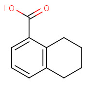 5,6,7,8-Tetrahydronaphthalene-1-carboxylic acid (CAS: 4242-18-6) - Chemical Structure and Molecular Formula 