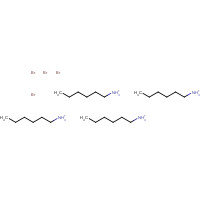 TETRA-N-HEXYLAMMONIUM BROMIDE (CAS: 4328-13-6) - Chemical Structure and Molecular Formula 