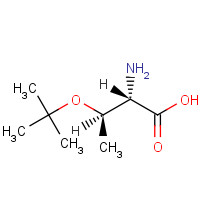 H-THR(TBU)-OH (CAS: 4378-13-6) - Chemical Structure and Molecular Formula 