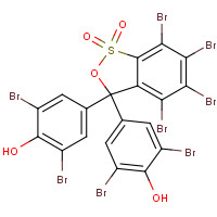 Tetrabromophenol Blue (CAS: 4430-25-5) - Chemical Structure and Molecular Formula 