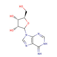 9-ALPHA-RIBOFURANOSYLADENINE (CAS: 5682-25-7) - Chemical Structure and Molecular Formula 