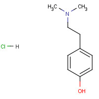 Hordenine hydrochloride (CAS: 6027-23-2) - Chemical Structure and Molecular Formula 
