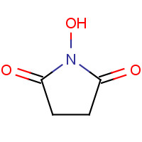 N-Hydroxysuccinimide (CAS: 6066-82-6) - Chemical Structure and Molecular Formula 