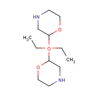 2,2-Dimorpholinodiethylether (CAS: 6425-39-4) - Chemical Structure and Molecular Formula 