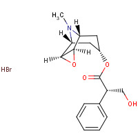 SCOPOLAMINE HYDROBROMIDE TRIHYDRATE (CAS: 6533-68-2) - Chemical Structure and Molecular Formula 