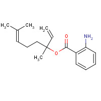 LINALYL ANTHRANILATE (CAS: 7149-26-0) - Chemical Structure and Molecular Formula 