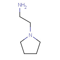 1-(2-Aminoethyl)pyrrolidine (CAS: 7154-73-6) - Chemical Structure and Molecular Formula 