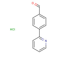 4-(2-Pyridinyl)benzaldehydehydrochloride (CAS: 127406-56-8) - Chemical Structure and Molecular Formula 