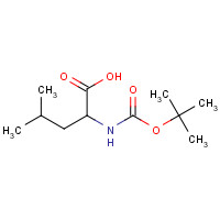 BOC-L-Leucine (CAS: 13139-15-6) - Chemical Structure and Molecular Formula 