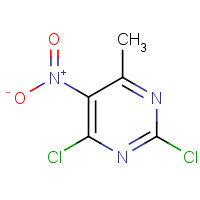 2,4-Dichloro-6-methyl-5-nitropyrimidine (CAS: 13162-26-0) - Chemical Structure and Molecular Formula 