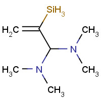 BIS(DIMETHYLAMINO)METHYLVINYLSILANE (CAS: 13368-45-1) - Chemical Structure and Molecular Formula 