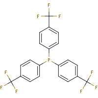 TRIS(4-TRIFLUOROMETHYLPHENYL)PHOSPHINE (CAS: 13406-29-6) - Chemical Structure and Molecular Formula 