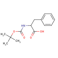 N-(tert-Butoxycarbonyl)-L-phenylalanine (CAS: 13734-34-4) - Chemical Structure and Molecular Formula 