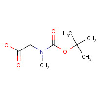 BOC-SAR-OH (CAS: 13734-36-6) - Chemical Structure and Molecular Formula 