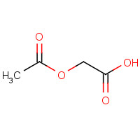 Acetoxyacetic acid (CAS: 13831-30-6) - Chemical Structure and Molecular Formula 