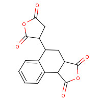 4-(2,5-DIOXOTETRAHYDROFURAN-3-YL)-1,2,3,4-TETRAHYDRONAPHTHALENE-1,2-DICARBOXYLIC ANHYDRIDE (CAS: 13912-65-7) - Chemical Structure and Molecular Formula 