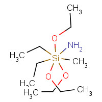 Diethyl amino methyl triethoxy silane (CAS: 15180-47-9) - Chemical Structure and Molecular Formula 
