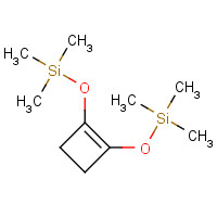 1,2-BIS(TRIMETHYLSILYLOXY)CYCLOBUTENE (CAS: 17082-61-0) - Chemical Structure and Molecular Formula 