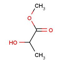 Methyl (R)-(+)-lactate (CAS: 17392-83-5) - Chemical Structure and Molecular Formula 