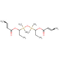 1,3-Bis(3-methacryloxypropyl)tetramethyldisiloxane (CAS: 18547-93-8) - Chemical Structure and Molecular Formula 